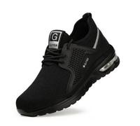Guyisa Mens Womens Safety Trainers Shoes Boots Steel Toe Cap Work Trainers Sneakers Lightweight Water Resistant