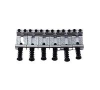 Guyker 10.8mm Tremolo Bridge Bent Brass Saddles, Bridge Saddles Tremolo System Replacement Part Compatible with Strat ST Tele TL Electric Guitar(Set of 6, chrome)