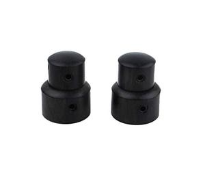 Guyker 2Pcs Ebony Concentric Stacked Knobs, Dual Dome Control Knobs, High Grade Dome Volume Tone Knob Replacement for Electric Guitar or Precision Bass