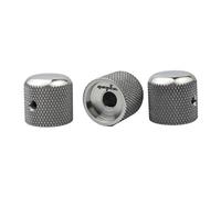 Guyker 3Pcs Titanium Alloy Potentiometer Control Knobs with 6mm(0.24”) Dia. Shaft Pot - High Grade Knurled Volume Tuning Audio Knob Replacement for Electric Guitar or Precision Bass - CNC Machined