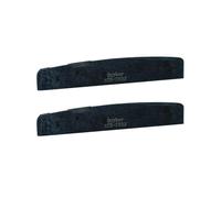 Guyker Acoustic Guitar Bone Bridge Saddle Nuts Replacement Parts Accessories for Acoustic Folk Guitar, 2 Piece, Black Lower String Pillow 76x3x12mm ATB-7632