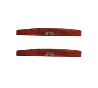 Guyker Acoustic Guitar Bone Bridge Saddle Nuts Replacement Parts Accessories for Acoustic Folk Guitar, 2 Piece, Red Lower String Pillow 76x3x9mm ATR-7639