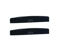 Guyker Acoustic Guitar Bone Bridge Saddle Nuts Replacement Parts Accessories for Acoustic Folk Guitar, 2 Piece, Black Lower String Pillow 74x3x11mm ATB-7431