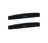 Guyker Acoustic Guitar Bone Bridge Saddle Nuts Replacement Parts Accessories for Acoustic Folk Guitar, 2 Piece, Black Lower String Pillow 74x3x10mm ATB-7430