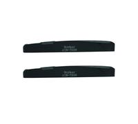Guyker Acoustic Guitar Bone Bridge Saddle Nuts Replacement Parts Accessories for Acoustic Folk Guitar, 2 Piece, Black Lower String Pillow 72x3x9mm ATB-7239