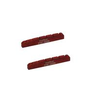 Guyker Bass Guitar Bone Nut - 4 String Flat Bottom Pre-Slotted Bone Nuts Replacement Parts Accessories for PB JB Precision Bass Jazz Bass Set of 2 Red, 42x3.5x6mm BTR4236