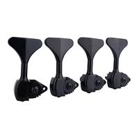 Guyker Bass Machine Head (4 for Right) - 1:20 Ratio Open Gear Tuners Tuning Key Pegs Replacement for Electric Jazz Guitar Bass or Precision Instruments - black