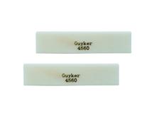 Guyker Blanks Bone Nut, String Pillow Nut Saddles Unslotted Guitar Bridge Nut Replacement Parts Accessories for Mandolin Banjos Ukulele Acoustic Folk Electric Guitar 2 Piece, 45x6x10mm 4560