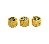 Guyker Dome Potentiometer Control Knobs Dia. 6.3mm Shaft Pots, 3PCS Zinc alloy Domed Speed Tone Volume Switch Knob with Tree Of Life Surface Replacement for Electric Guitar Bass, CKB034 Gold