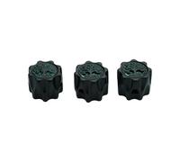 Guyker Dome Potentiometer Control Knobs Dia. 6.3mm Shaft Pots, 3PCS Zinc alloy Domed Speed Tone Volume Switch Knob with Tree Of Life Surface Replacement for Electric Guitar Bass, CKB034 Black