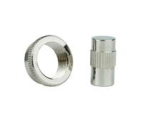 Guyker Electric Guitar Toggle Switch Pickup Selector, Straight Style Switchcraft Tip Cap Knobs and Thread Knurled Nut Washer for EPI Guitar Accessories, Nickel