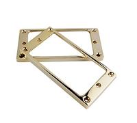 Guyker Flat Metal Humbucker Pickup Mounting Ring Set - Bridge Neck Pickups Cover Frame Replacement Part for Electric Guitar or Precision Bass(2PCS, Golden)