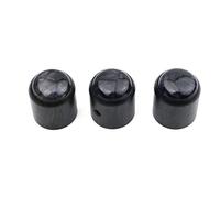 Guyker Guitar Bass Ebony Potentiometer Control Knobs with 6mm Dia. Shaft Pots - 3PCS Speed Tone Volume Knob Replacement for Electric Guitar or Precision Bass, Natural Amethyst Stone Surface