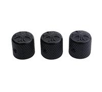 Guyker Guitar Bass Potentiometer Control Knobs with 6mm Dia. Shaft Pots - 3PCS Cross Style Top Dome Speed Tone Volume Knob Replacement for Electric Guitar or Precision Bass - black