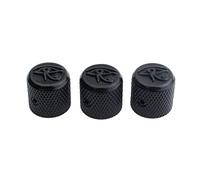 Guyker Guitar Bass Potentiometer Control Knobs with 6mm Dia. Shaft Pots - 3PCS Eye of Horus Style Top Dome Speed Tone Volume Knob Replacement for Electric Guitar or Precision Bass - black