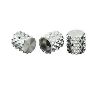 Guyker Guitar Bass Potentiometer Control Knobs with 6mm Dia. Shaft Pots - 3PCS High Grade Stainless Steel Dome Speed Tone Volume Switch Knob Replacement for Electric Guitar or Precision Bass, CKB030