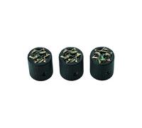 Guyker Guitar Bass Potentiometer Control Knobs with 6mm Dia. Shaft Pots - 3PCS Zinc alloy Speed Tone Volume Knob Replacement, (Ancient Gold Green Snake Top, black body)