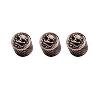 Guyker Guitar Bass Potentiometer Control Knobs with 6mm Dia. Shaft Pots - 3PCS Zinc alloy Speed Tone Volume Knob Replacement for Electric Guitar or Precision Bass, (No.5 Pattern Top, bronze)