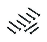 guyker Guitar Humbucker Pickup Frame Mounting Screws Set Flat Head Countersunk Pickup Ring Mounting Screws Kit 4pcs Long + 4pcs Short Screws, Black
