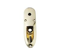Guyker Guitar Input Jack Plate, Output Jackplate Socket Boat Style for Electric Guitar Replacement Parts, GJ010 gold