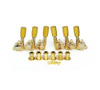 Guyker Guitar Locking Tuners (3L + 3R Handed) - 1:18 Pro Lock String Tuning Key Pegs Machine Head Set Replacement for ST TL SG LP Style Folk Classical Acoustic Electric Guitar (GK11SP, Gold)