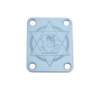 Guyker Guitar Neck Plate, 4-Holes Aluminium Alloy Electric Guitar Bass Neck Joint Plate NeckPlate Star Sign Replacement Part (R-1003, Sagittarius)
