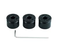 Guyker Guitar Potentiometer Control Knobs Dia. 6mm Shaft Pots, 3PCS Zinc alloy Dome Speed Tone Volume Switch Cap Set Replacement Part for Electric Guitar or Precision Bass (CKB039, Black)