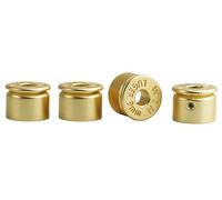 Guyker Guitar Potentiometer Control Knobs Dia. 6mm Shaft Pots, 4PCS Zinc alloy Dome Speed Tone Volume Switch Cap Set Replacement Part for Electric Guitar or Precision Bass (CKB039, Gold)