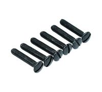 guyker Guitar Tuning Pegs Button Screws M2.5 x 14mm, 304 Stainless Steel Machine Heads Tuner Knob Mounting Screw Electric Guitar Accessories, Set of 6 Black