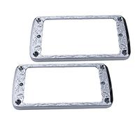Guyker Metal Flat Humbucker Cover, Pickup Mounting Ring Set - Bridge Neck Pickups Frame Replacement Part for Electric Guitar or Precision Bass(2PCS, PR006 Chrome)