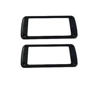 Guyker Metal Flat Humbucker Cover, Pickup Mounting Ring Set - Bridge Neck Pickups Frame Replacement Part for Electric Guitar or Precision Bass(2PCS, PR005 black)