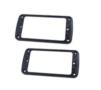 Guyker Metal Flat Humbucker Cover, Pickup Mounting Ring Set - Bridge Neck Pickups Frame Replacement Part for Electric Guitar or Precision Bass(2PCS, PR006 Black)