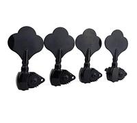Guyker Open Frame Electric Bass Machine Head (4 Right handed) - 1:20 Ratio Gear Tuners Tuning Key Pegs - black