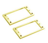 Guyker Pickup Mounting Rings for Humbucker Pickups Cover Frame Flat Top Set Replacement for 7 String Electric Guitar (PR001-7, Gold)
