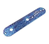 Guyker Titanium Alloy Guitar Control Plate Damascus Pattern Compatible with Fend Tele TL Electric Guitar