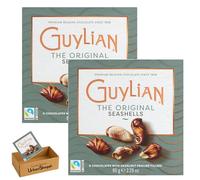 Guylian The Original Seashells 6 Chocolates with Hazelnut Praliné Filling - Fairtrade, Palm Oil Free, Kosher - Luxury Gift Box, Bundle by UrbanShoppi (Pack of 2)