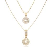 GUYOSWXNM 14K Gold Plated Alphabet Necklace Cubic Zirconia Letter Pendant, Personalized Name Jewelry Gift for Women A-Z, Birthday/Mothers Day Gifts for Womens (Style-V,Yellow Gold)