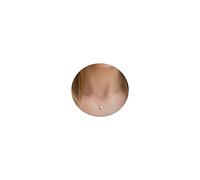 GUYOSWXNM Dainty Diamond Necklace for Women 14k Gold Plated Cubic Zirconia Square Simulated choker Delicate Tiny Leaf Petal Chain Simple Cute Trendy Pendant choker Jewelry (Round Diamond Necklace)