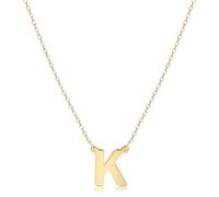 GUYOSWXNM Initial Letter Necklace 14K Real Gold Plated Letter A-Z Choker Gold Silver Dainty Initial Choker Name Necklace Jewelry for Woman Birthday Gift (Letter K)