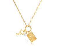 GUYOSWXNM Women's hip-hop necklace, collarbone chain, light luxury layered key necklace, women's jewelry gift