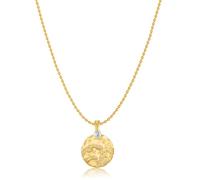 GUYOSWXNM Women's vintage carved coin pendant necklace, round coin necklace, Bohemian pendant, collarbone chain, jewelry gift