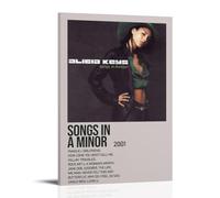 GUYREWGRUG Alicia Keys Poster for Room Bed Room Decor Canvas Wall Art Poster 12x18inch(30x45cm) Frame-style