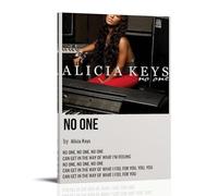 GUYREWGRUG Alicia Keys Poster for Room Bed Room Decor Canvas Wall Art Poster 12x18inch(30x45cm) Frame-style