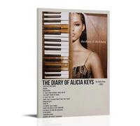 GUYREWGRUG Alicia Keys Poster for Room Bed Room Decor Canvas Wall Art Poster 20x30inch(50x75cm) Frame-style