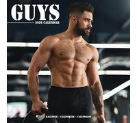 Guys 2026 Calendar | Square Wall Calendar | Male Glamour Gift | Plastic Free Packaging | by Avonside Publishing