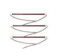 GUYSGNX Paint Curing Lamp, Infrared Lamp 1050W 1000W Paint Curing Bulb Halogen Quartz Heating Element Shortwave Infra-Red Light Golden Ruby Tube for Car Bodywork Repair(L35R-3PCS)