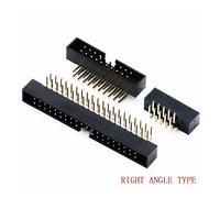 GUYTRM 10PCS 6/8/10/14/16/18/20/24/26/30/34/40/50/60Pin 2.0mm Pitch Female IDC Socket Connector Ribbon Cable DC3 Header Male Socket lingli(IDC_20P)