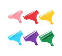 GUYTRM 1Set T9 Hair Clipper Guards Guide Combs Trimmer Cutting Guides Styling Tools Attachment 1mm 2mm 3mm 4mm 6mm 9mm lingli(6Pcs-colors)