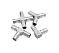 GUYTRM 4mm 6mm 8mm 10mm 12mm 13mm 14mm 15mm 16mm 19mm Hose Barb Pagoda Tail Tee Y Elbow Cross 3 4 Way 304 Stainless Steel Pipe Fitting lingli(L-Type 12mm)