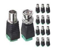GUYTRM 5/20/100PCS BNC Q9 Male Female Screw Plug Socket Connectors Connector Adapter Terminal Surveillance Camera UTP Audio Video CCTV lingli(BNC Male,100PCS)